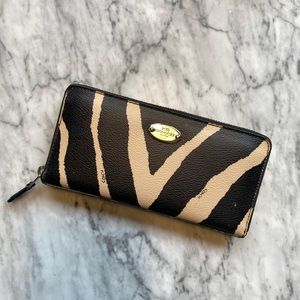 Coach Zebra Wallet